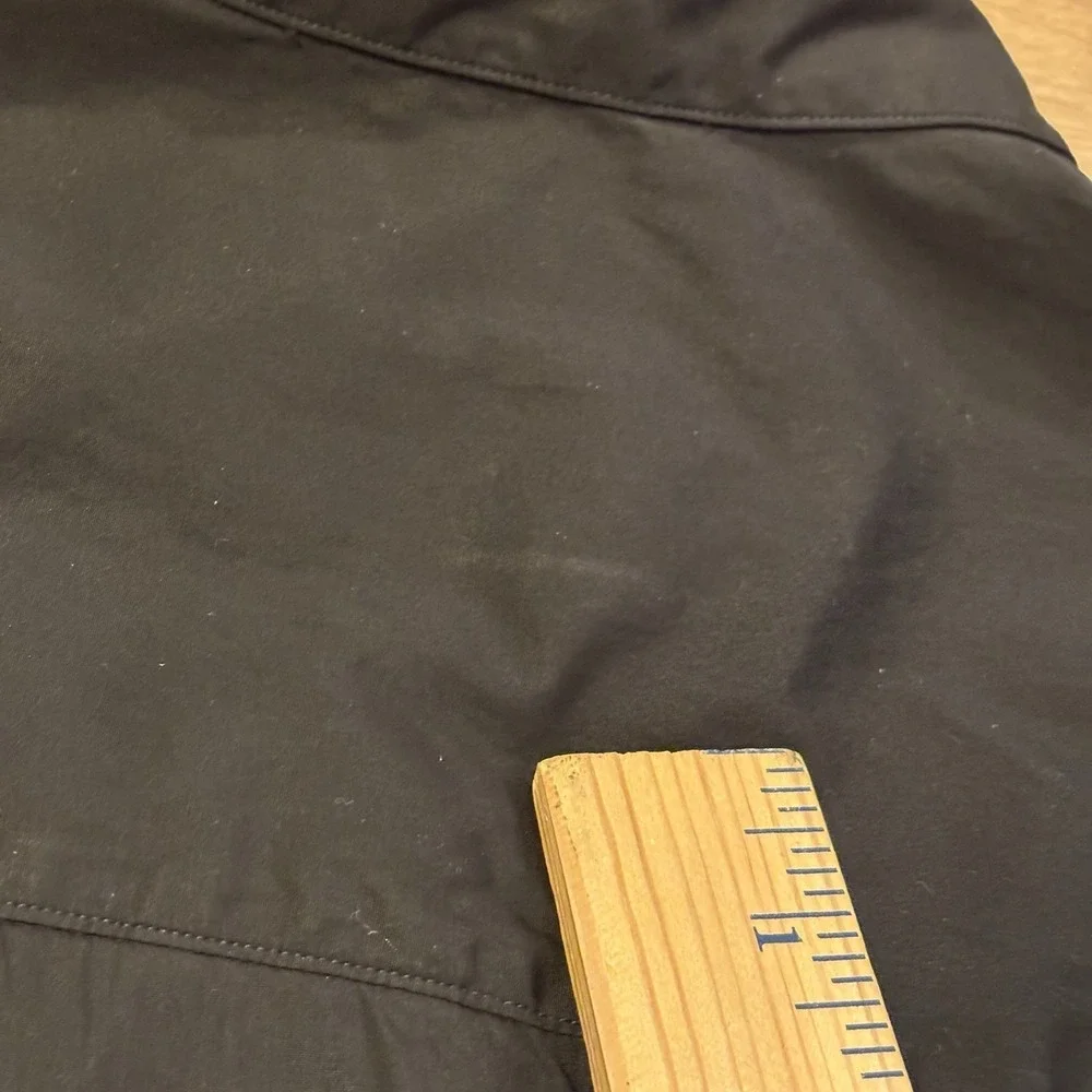 Frank & Eileen Womens XL Oversized Victoria Tuxedo Button Up Shirt Black Top - Picture 12 of 15